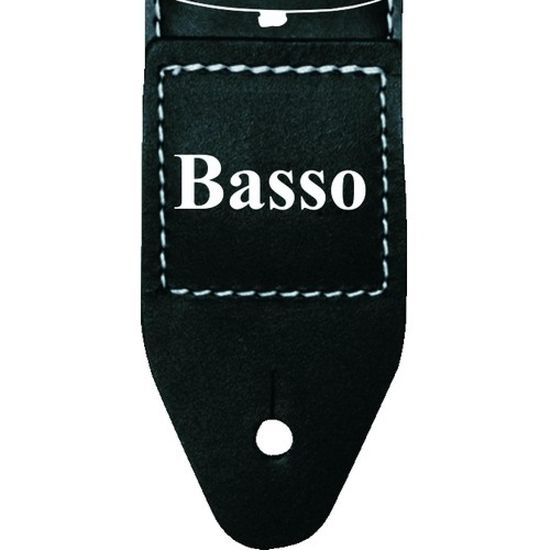 Correia para Guitarra BASSO \"Strato\" com Ponterias em Couro SF30 Preta por 42,90 à vista no boleto/pix ou parcele em até 1x sem juros. Compre na loja Mundomax!