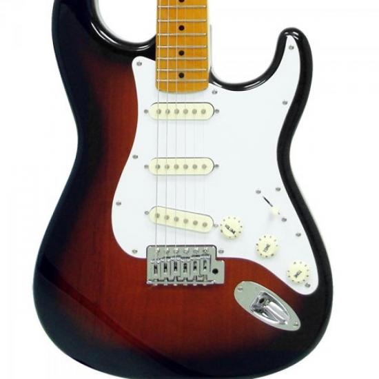 Guitarra SX Vintage Series SST 57 Sunburst por 0,00 à vista no boleto/pix ou parcele em até 1x sem juros. Compre na loja Mundomax!