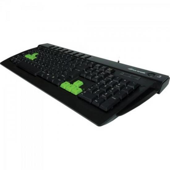 Teclado Multimídia USB GK-701BK Preto FORTREK por 0,00 à vista no boleto/pix ou parcele em até 1x sem juros. Compre na loja Mundomax!