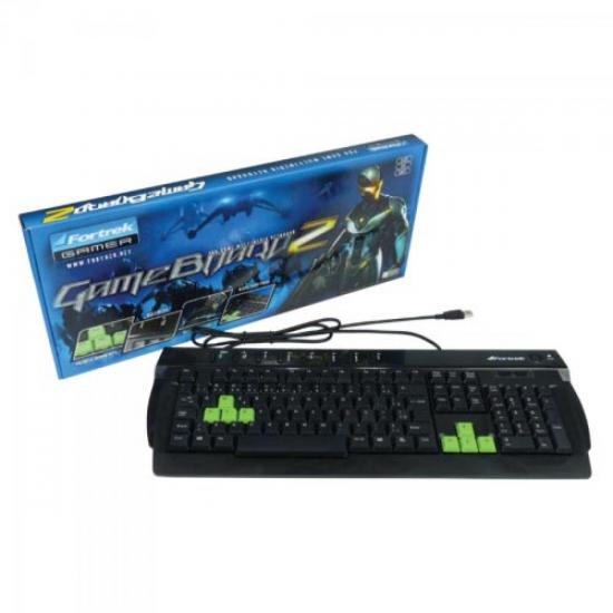 Teclado Multimídia USB GK-701BK Preto FORTREK por 0,00 à vista no boleto/pix ou parcele em até 1x sem juros. Compre na loja Mundomax!