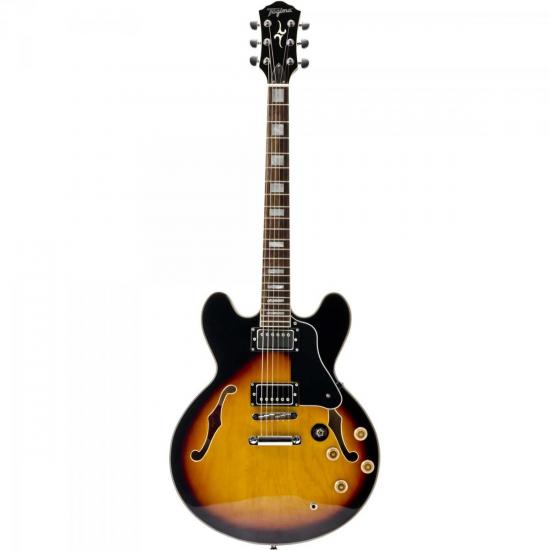 Guitarra TAGIMA Semi Acústica BLUES 3000 Sunburst por 0,00 à vista no boleto/pix ou parcele em até 1x sem juros. Compre na loja Mundomax!