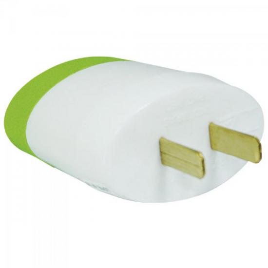 Pino Adaptador 2P para 2P Chato 15A Branco/Verde DANEVA por 3,90 à vista no boleto/pix ou parcele em até 1x sem juros. Compre na loja Mundomax!