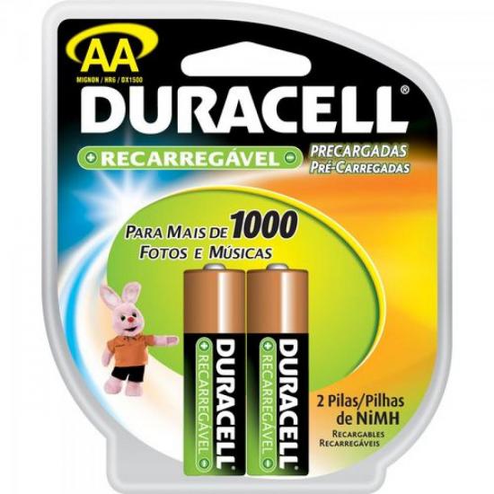 Pilha Recarregável AA 1,2V DX1500 DURACELL por 0,00 à vista no boleto/pix ou parcele em até 1x sem juros. Compre na loja Mundomax!