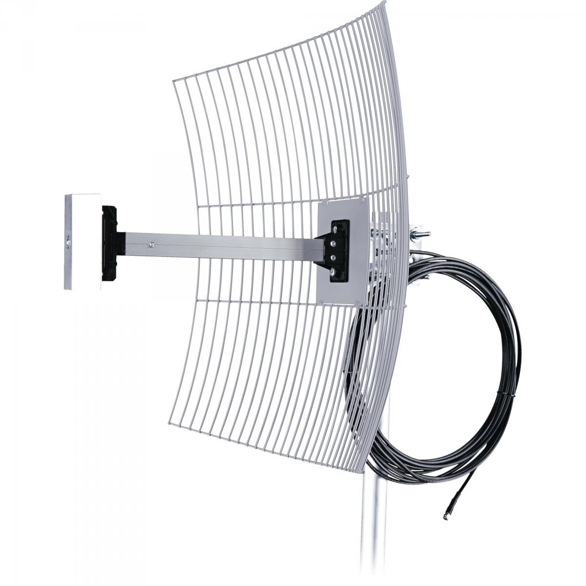 Antena Parabólica Para Internet 20dBi MM-2420F10 AQUÁRIO - Mundomax
