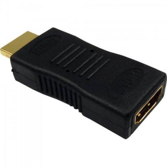 Adaptador HDMI Macho x HDMI Fêmea Gold SMART por 0,00 à vista no boleto/pix ou parcele em até 1x sem juros. Compre na loja Mundomax!