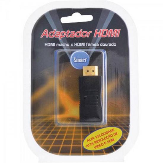 Adaptador HDMI Macho x HDMI Fêmea Gold SMART por 0,00 à vista no boleto/pix ou parcele em até 1x sem juros. Compre na loja Mundomax!