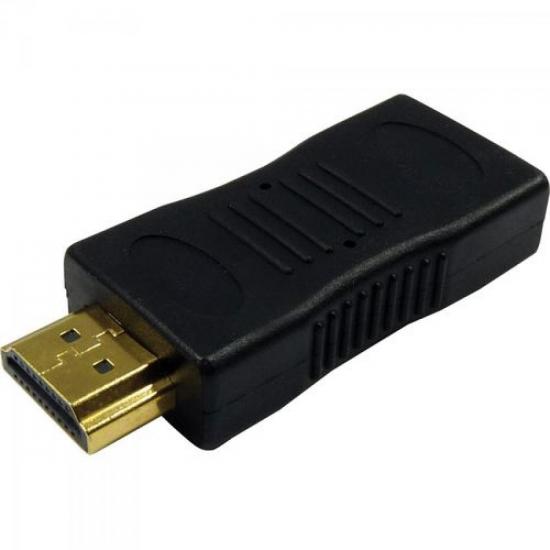 Adaptador HDMI Macho x HDMI Fêmea Gold SMART por 0,00 à vista no boleto/pix ou parcele em até 1x sem juros. Compre na loja Mundomax!
