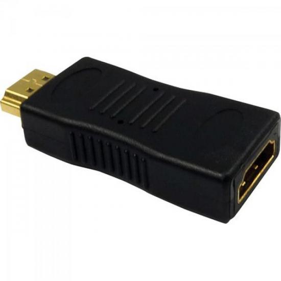 Adaptador HDMI Macho x HDMI Fêmea Gold SMART por 0,00 à vista no boleto/pix ou parcele em até 1x sem juros. Compre na loja Mundomax!
