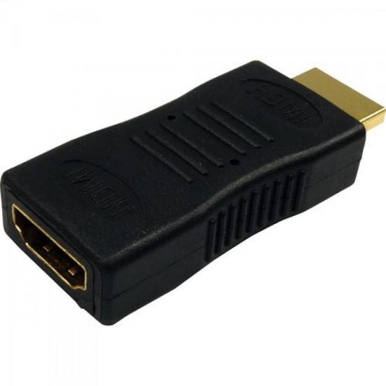 Adaptador HDMI Macho x HDMI Fêmea Gold SMART por 0,00 à vista no boleto/pix ou parcele em até 1x sem juros. Compre na loja Mundomax!
