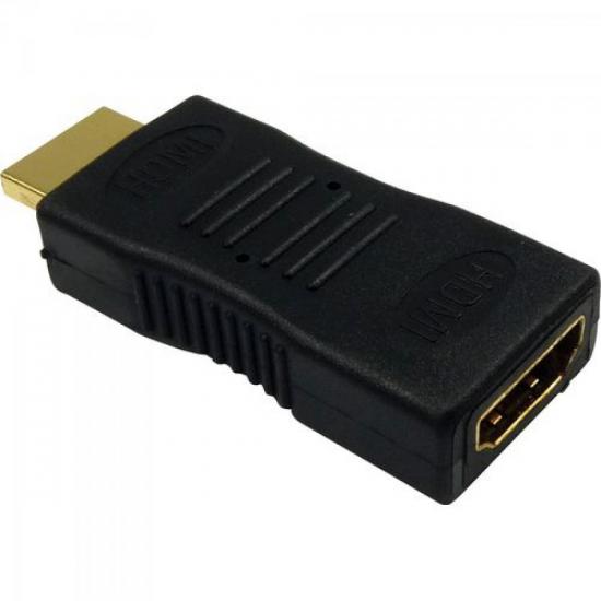 Adaptador HDMI Macho x HDMI Fêmea Gold SMART por 0,00 à vista no boleto/pix ou parcele em até 1x sem juros. Compre na loja Mundomax!
