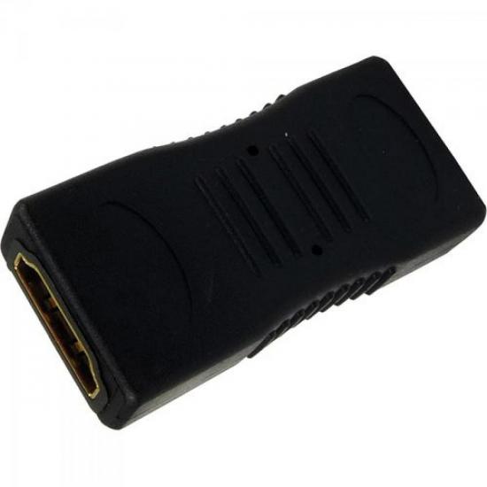 Emenda HDMI Fêmea X HDMI Fêmea Gold Storm por 5,00 à vista no boleto/pix ou parcele em até 1x sem juros. Compre na loja Mundomax!