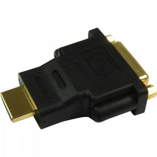 Adaptador DVI Fêmea x HDMI Macho Gold ST-HDMI-DMF Storm por 26,00 à vista no boleto/pix ou parcele em até 1x sem juros. Compre na loja Mundomax!