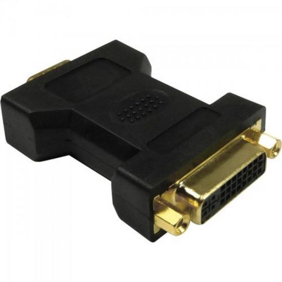 Adaptador DVI Fêmea x VGA Macho Gold SMART GENÉRICO por 0,00 à vista no boleto/pix ou parcele em até 1x sem juros. Compre na loja Mundomax!