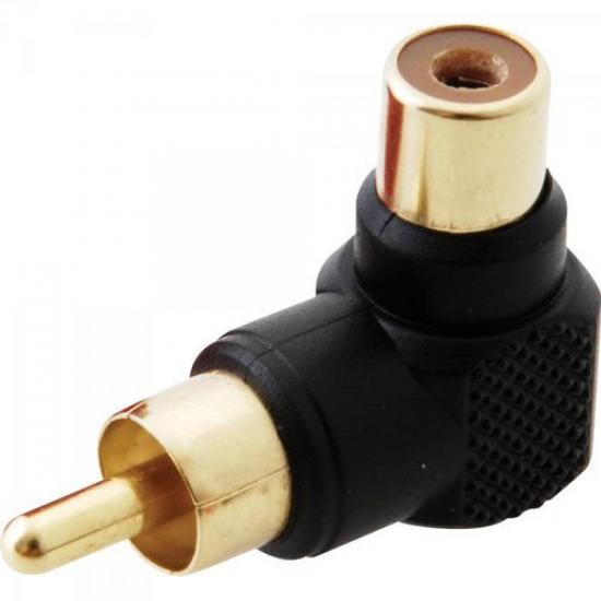 Adaptador 90º para Cabo RCA ST-A90PO Gold Preto GENÉRICO por 0,00 à vista no boleto/pix ou parcele em até 1x sem juros. Compre na loja Mundomax!