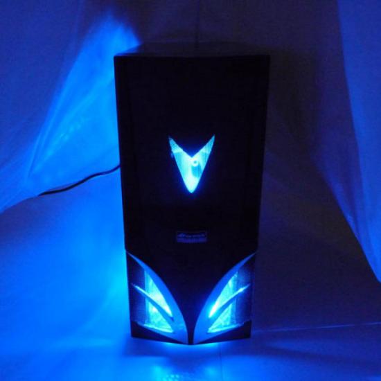 Gabinete Gamer Titan C/Cooler Azul FORTREK por 0,00 à vista no boleto/pix ou parcele em até 1x sem juros. Compre na loja Mundomax!