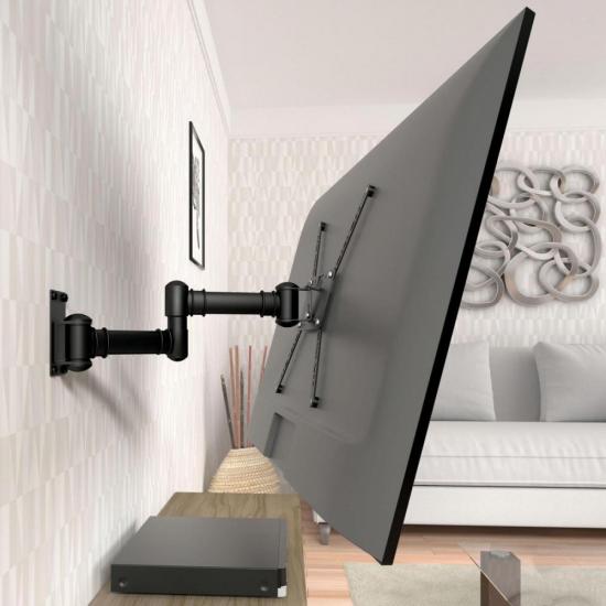 Suporte Articulado Para TV 19\"-56\" Preto STPA50 Multivisão por 165,00 à vista no boleto/pix ou parcele em até 6x sem juros. Compre na loja Mundomax!