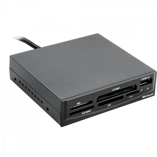 Leitor Interno de Cartão de Memória AC069 MULTILASER por 0,00 à vista no boleto/pix ou parcele em até 1x sem juros. Compre na loja Mundomax!