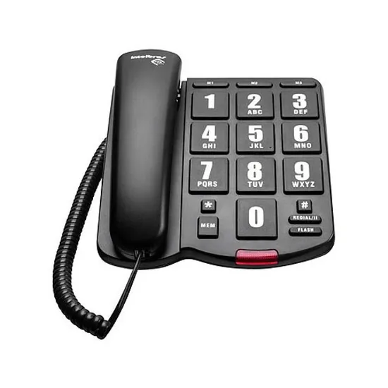 Telefone Tok Fácil Preto INTELBRAS (37166)