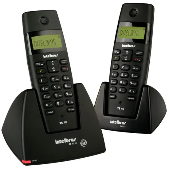 Telefone S/Fio TS40C Combo 1.9GHz Preto INTELBRAS (37167)