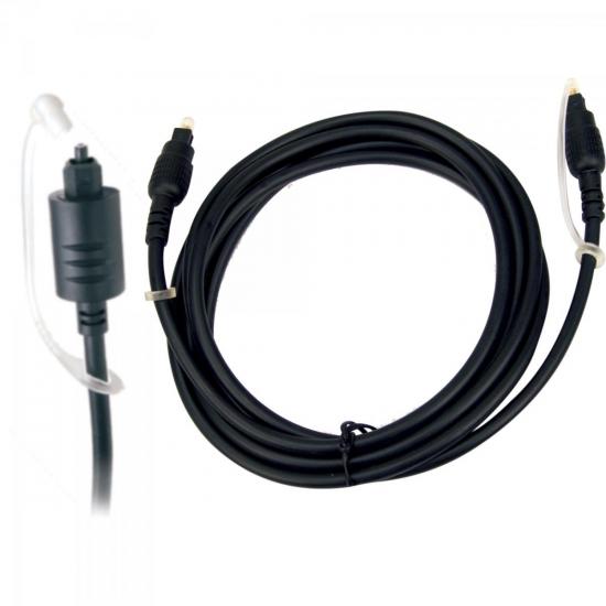 Cabo Fibra Ótica Para Áudio/Vídeo 5m Preto Genérico por 25,99 à vista no boleto/pix ou parcele em até 1x sem juros. Compre na loja Mundomax!