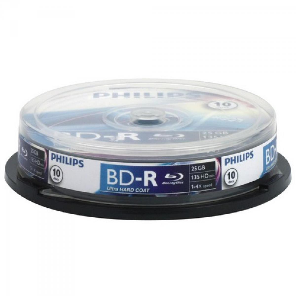 Mídia Blu-Ray BD-R 4x 25GB PHILIPS - Mundomax