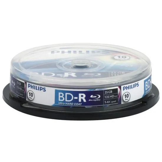 Mídia Blu-Ray BD-R 4x 25GB PHILIPS (37683)
