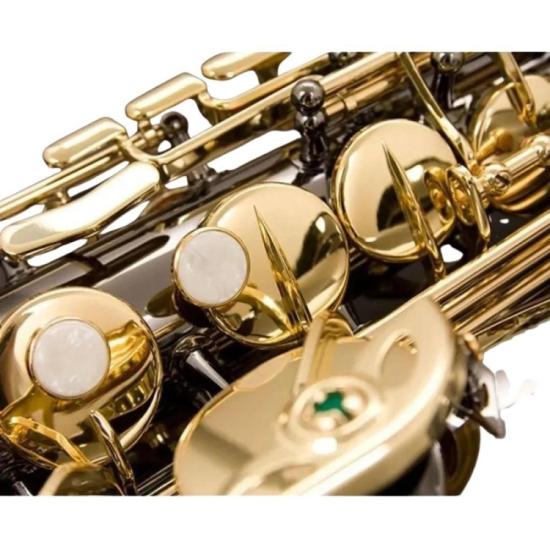 Saxofone Alto Eb SA500-BG Preto Onix EAGLE por 7.560,00 à vista no boleto/pix ou parcele em até 12x sem juros. Compre na loja Mundomax!