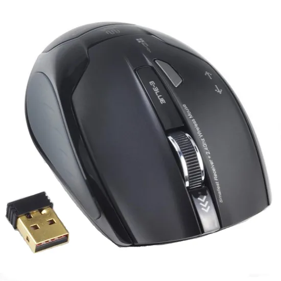 Mouse Laser Wireless 1480DPI USB ARCO2 Preto E-BLUE (37715)