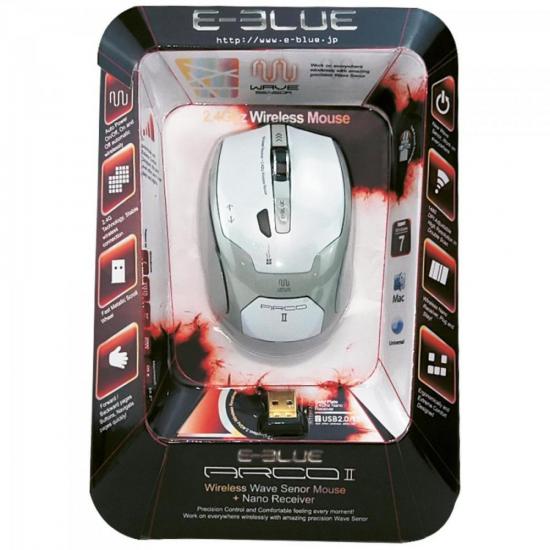Mouse Laser Wireless 1480DPI USB ARCO2 Preto E-BLUE por 0,00 à vista no boleto/pix ou parcele em até 1x sem juros. Compre na loja Mundomax!