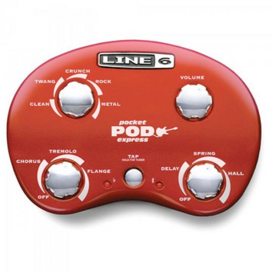 Pedal para Guitarra POCKETPOD EXPRESS Vermelho LINE6 (37989)