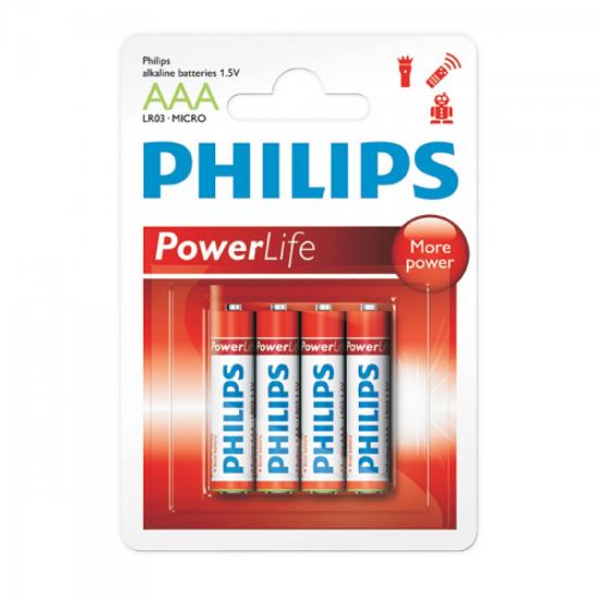 Pilha Alcalina AAA (palito) LR03P4B/97 PHILIPS por 0,00 à vista no boleto/pix ou parcele em até 1x sem juros. Compre na loja Mundomax!