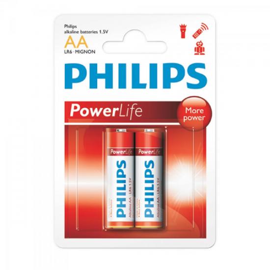 Pilha Alcalina AA (pequena) LR6P2B/97 PHILIPS por 0,00 à vista no boleto/pix ou parcele em até 1x sem juros. Compre na loja Mundomax!