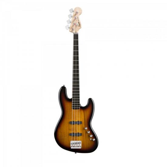 Contrabaixo FENDER Deluxe Jazz Bass Ativo 4 Cordas Sunburst SQUIER por 0,00 à vista no boleto/pix ou parcele em até 1x sem juros. Compre na loja Mundomax!
