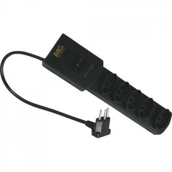 Filtro de Linha 5 Tomadas NBR Bivolt Preto MG-3001 MARGIRIUS por 0,00 à vista no boleto/pix ou parcele em até 1x sem juros. Compre na loja Mundomax!
