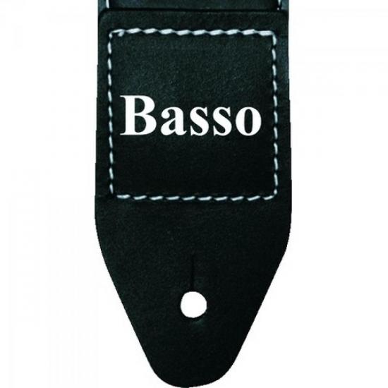 Correia para Guitarra BASSO \"Tele\" com Ponteiras em Couro SF33 Preta por 64,00 à vista no boleto/pix ou parcele em até 2x sem juros. Compre na loja Mundomax!