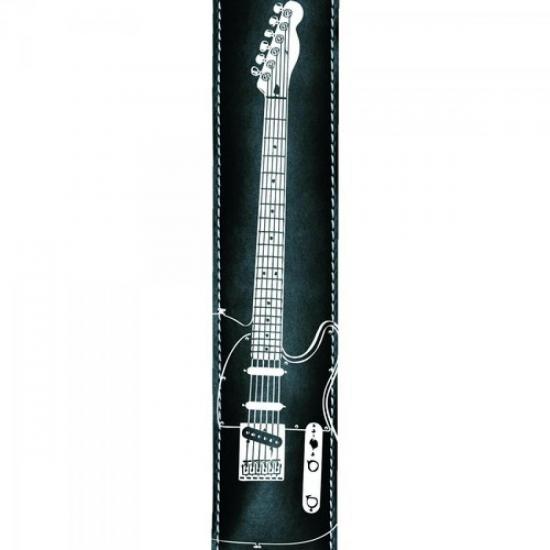 Correia para Guitarra BASSO \"Tele\" com Ponteiras em Couro SF33 Preta por 64,00 à vista no boleto/pix ou parcele em até 2x sem juros. Compre na loja Mundomax!