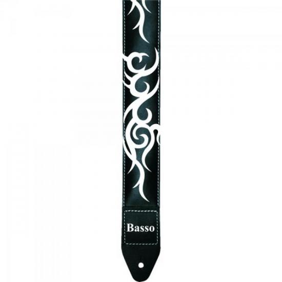 Correia Para Guitarra com Ponteiras em Couro SF62 Preta BASSO por 0,00 à vista no boleto/pix ou parcele em até 1x sem juros. Compre na loja Mundomax!