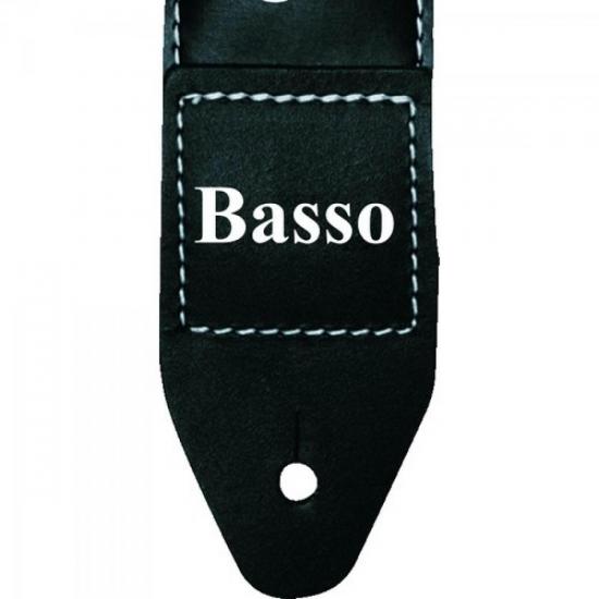 Correia para Guitarra BASSO \"100% Jesus\" com Ponteiras em Couro SF82 Pre por 45,90 à vista no boleto/pix ou parcele em até 1x sem juros. Compre na loja Mundomax!