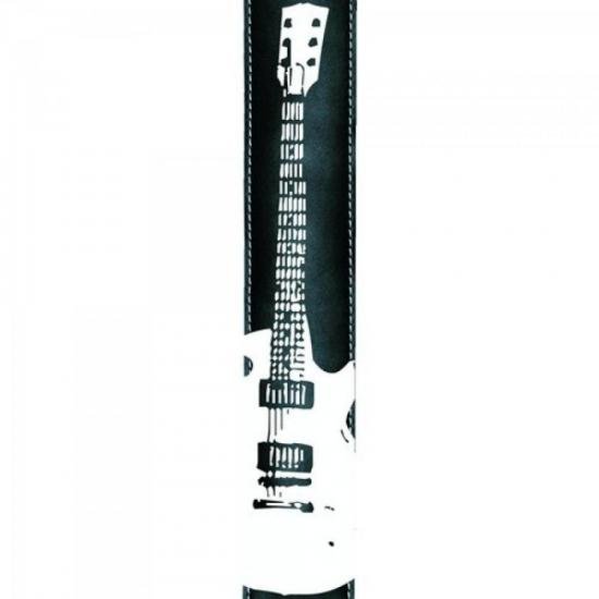Correia para Guitarra BASSO \"Les Paul\" com Ponteiras em Couro SF04 Preta por 45,90 à vista no boleto/pix ou parcele em até 1x sem juros. Compre na loja Mundomax!