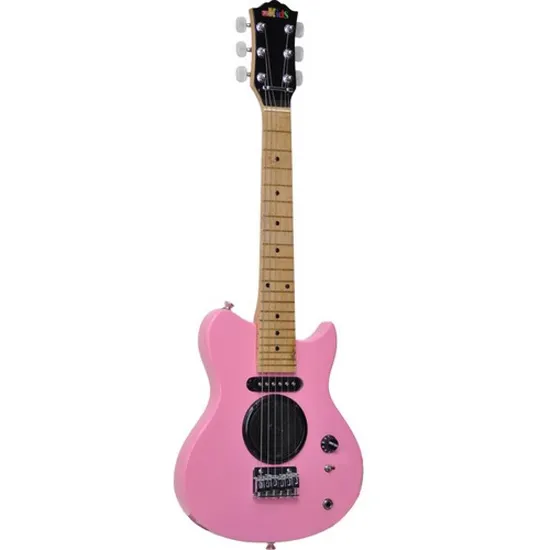 Guitarra TAGIMA Infantil Tagima Kids G2 Rosa Com Alto Falante por 0,00 à vista no boleto/pix ou parcele em até 1x sem juros. Compre na loja Mundomax!