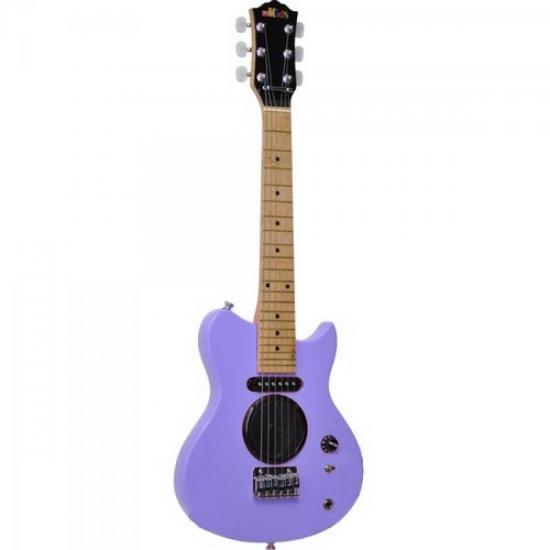 Guitarra TAGIMA Infantil Tagima Kids G2 Roxa Com Alto Falante por 0,00 à vista no boleto/pix ou parcele em até 1x sem juros. Compre na loja Mundomax!
