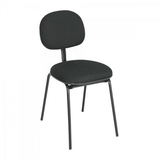 Cadeira Fixa Palito Preta MULTIVISÃO por 0,00 à vista no boleto/pix ou parcele em até 1x sem juros. Compre na loja Mundomax!