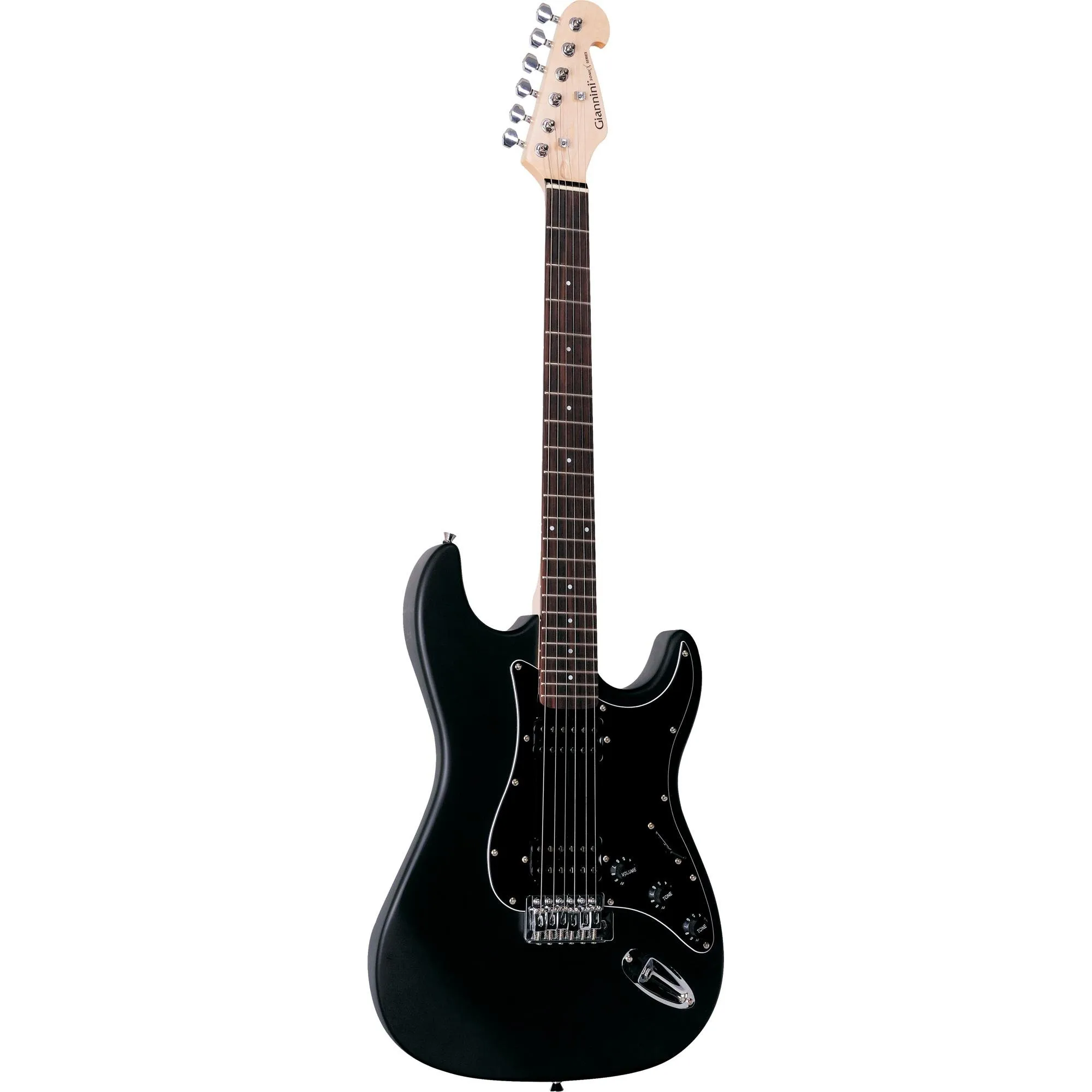 Guitarra Giannini G102 Preta Com Escudo Preto por 759,99 à vista no boleto/pix ou parcele em até 10x sem juros. Compre na loja Mundomax!