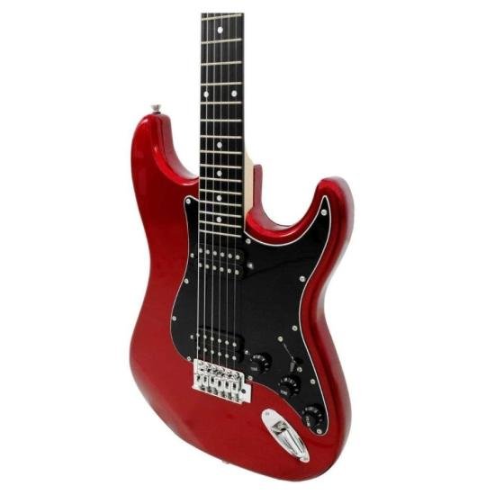 Guitarra GIANNINI Strato 2H G-102 Vermelha por 959,00 à vista no boleto/pix ou parcele em até 10x sem juros. Compre na loja Mundomax!