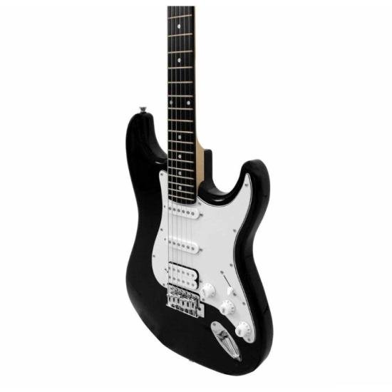 Guitarra GIANNINI Strato 1H2S G-101 Preta por 949,00 à vista no boleto/pix ou parcele em até 10x sem juros. Compre na loja Mundomax!