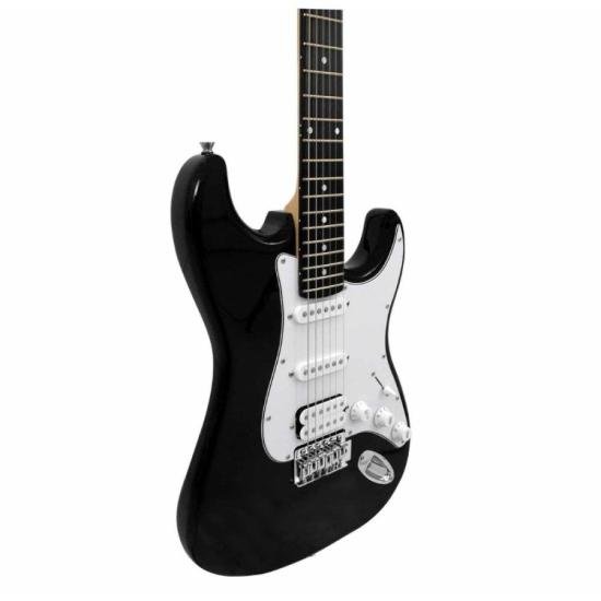 Guitarra GIANNINI Strato 1H2S G-101 Preta por 949,00 à vista no boleto/pix ou parcele em até 10x sem juros. Compre na loja Mundomax!