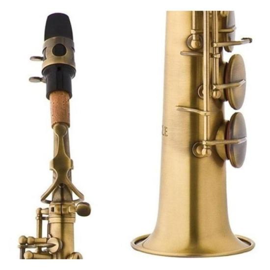 Saxofone Soprano Bb SP502-VG Envelhecido EAGLE por 6.999,00 à vista no boleto/pix ou parcele em até 12x sem juros. Compre na loja Mundomax!