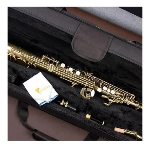 Saxofone Soprano Bb SP502-VG Envelhecido EAGLE por 6.999,00 à vista no boleto/pix ou parcele em até 12x sem juros. Compre na loja Mundomax!