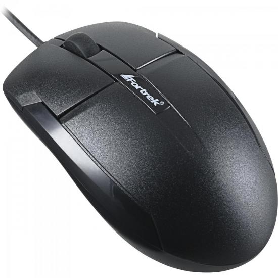 Mouse USB 1000dpi OM-101BK Preto FORTREK por 24,90 à vista no boleto/pix ou parcele em até 1x sem juros. Compre na loja Mundomax!