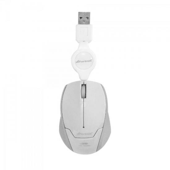 Mini Mouse Retrátil USB MM-601 Branco FORTREK por 0,00 à vista no boleto/pix ou parcele em até 1x sem juros. Compre na loja Mundomax!